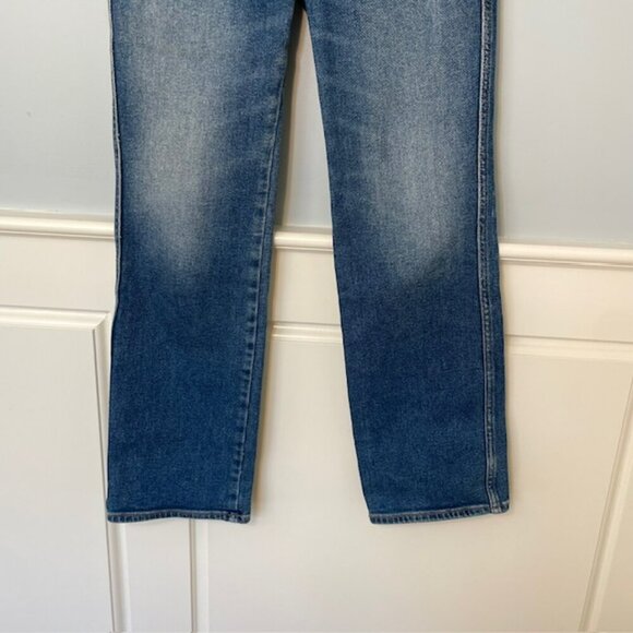 Good American Good Curve High Rise Straight Leg Stretch Denim Jeans Size 26 - Picture 7 of 9